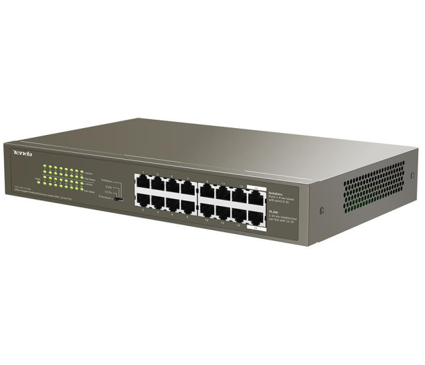 Tenda TEG1116P-16-150W PoE 16-portów 150W Gigabit Ethernet - 1375642 - zdjęcie 3